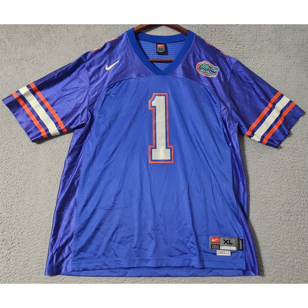 Florida Gators Vintage Nike Team Football Jersey #1 Blue Men's Size XL - Picture 2 of 8